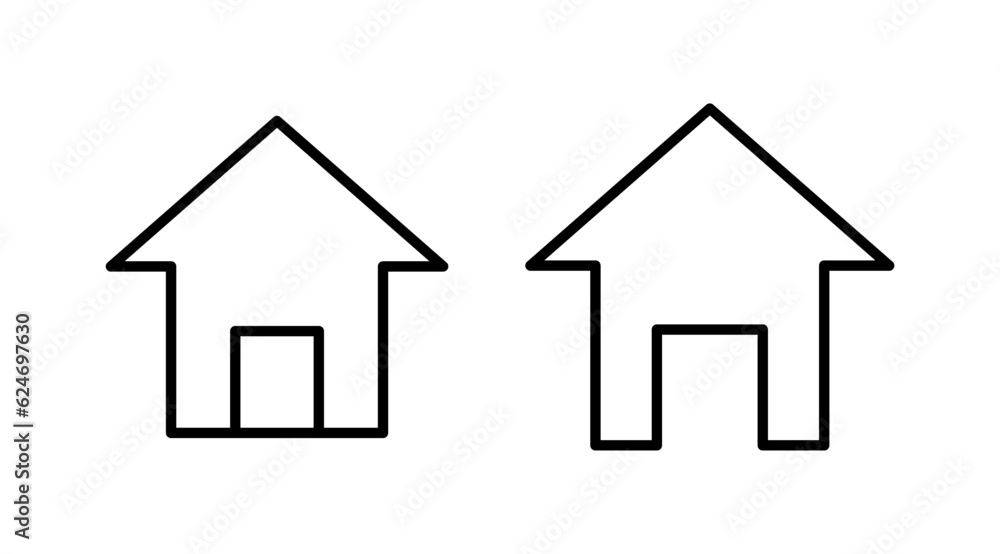 Home icon vector. House vector icon Home icon vector. House vector icon