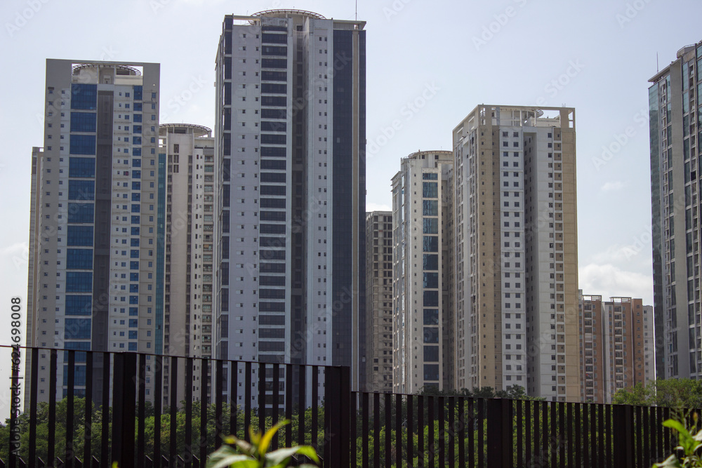 High rise buildings in Hyderabad, Telangana, India