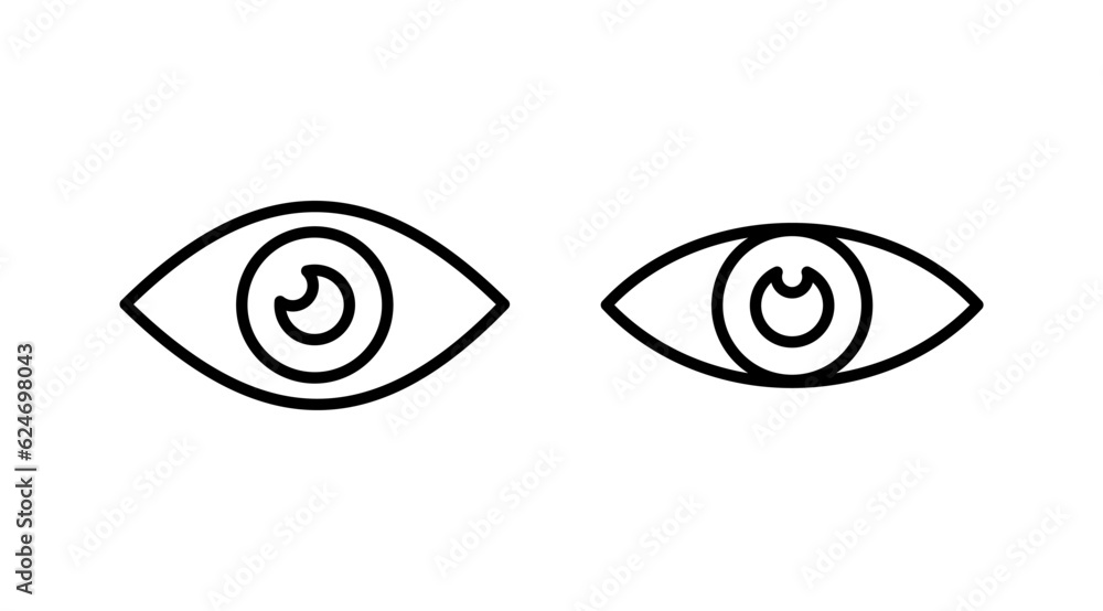 Eye icon. Look and Vision icon. Eye vector icon Eye icon. Look and Vision icon. Eye vector icon