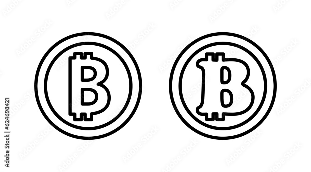 Bitcoin icon vector. payment symbol. Cryptocurrency logo. Bitcoin icon vector. payment symbol. Cryptocurrency logo.