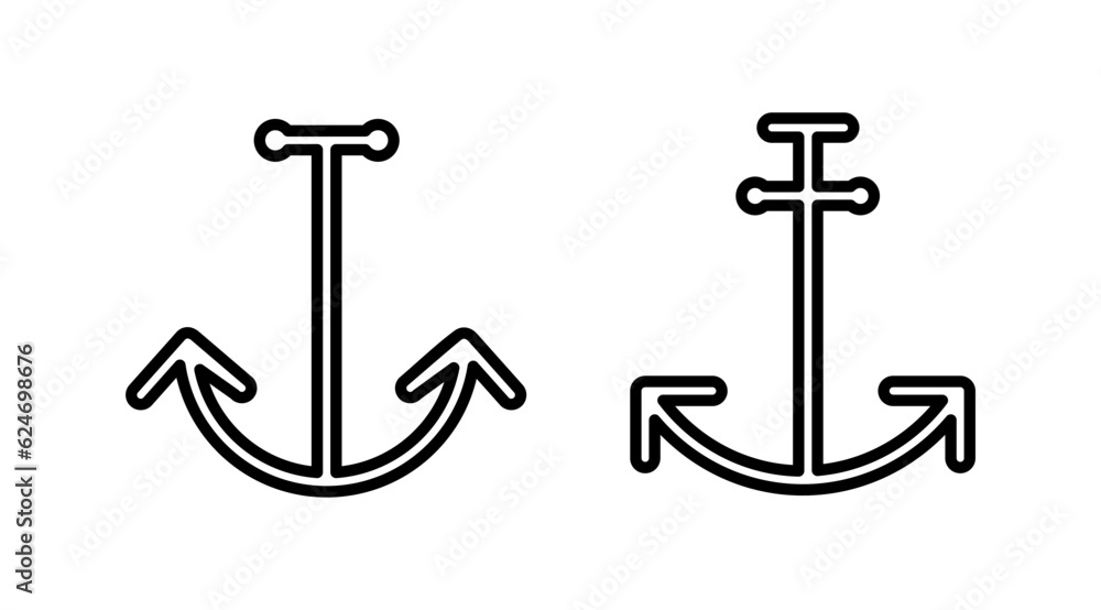 Anchor icon vector. Anchor sign. marine symbol Anchor icon vector. Anchor sign. marine symbol