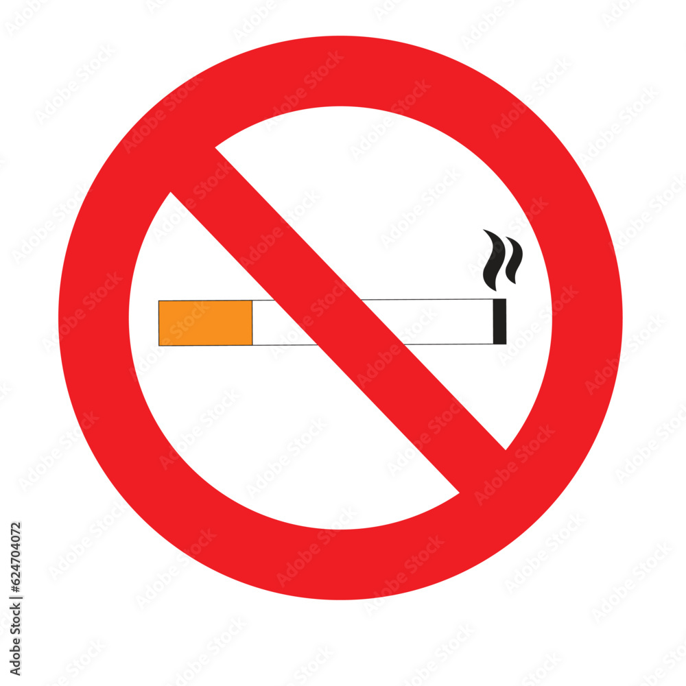 no smoking sign isolated