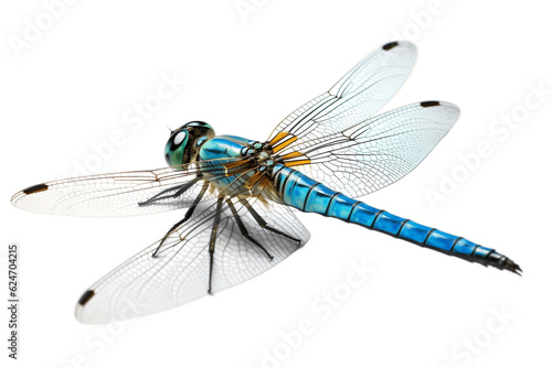 An Insect Dragonfly Bug Isolated on a Transparent Background. Generative AI photo