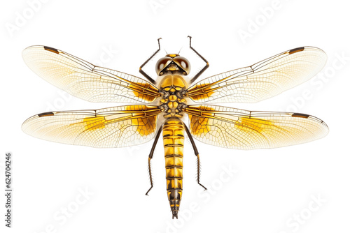 An Insect Dragonfly Bug Isolated on a Transparent Background. Generative AI © Haider