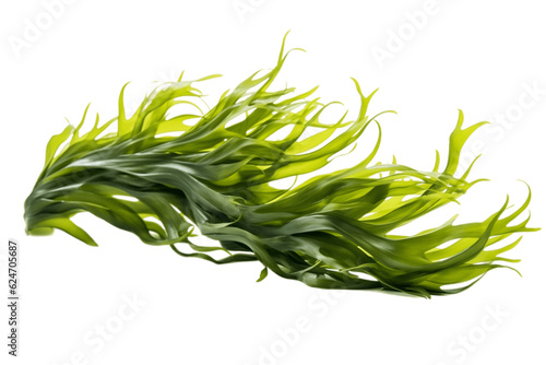 Obraz na plátně Isolated Seaweed on a Transparent Background. Generative AI