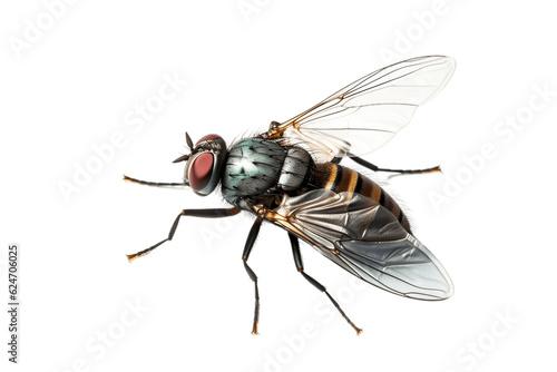 Isolated Fly Top View on a Transparent Background. Generative AI © Haider