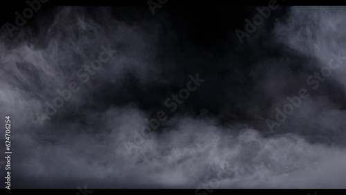 smoke on black background