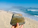 Beautiful stone and Table mountain on background