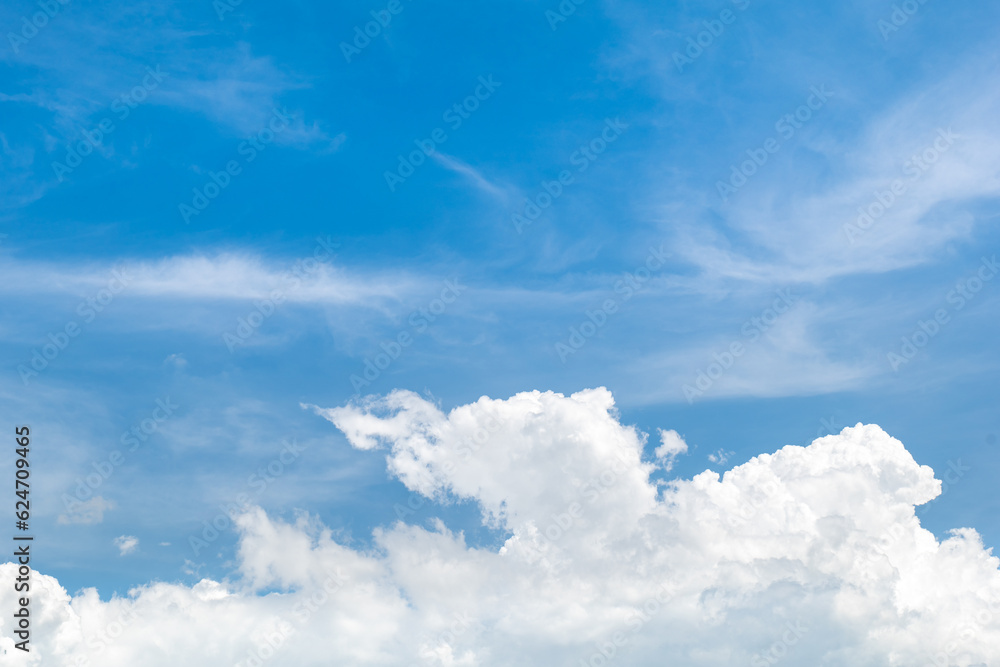 White cloud, Blue sky with clouds background, blue sky background, the sky copy space background, soft focus on the white cloud. White cloud, Blue sky with clouds background, blue sky background, the sky copy space background, soft focus on the white cloud.