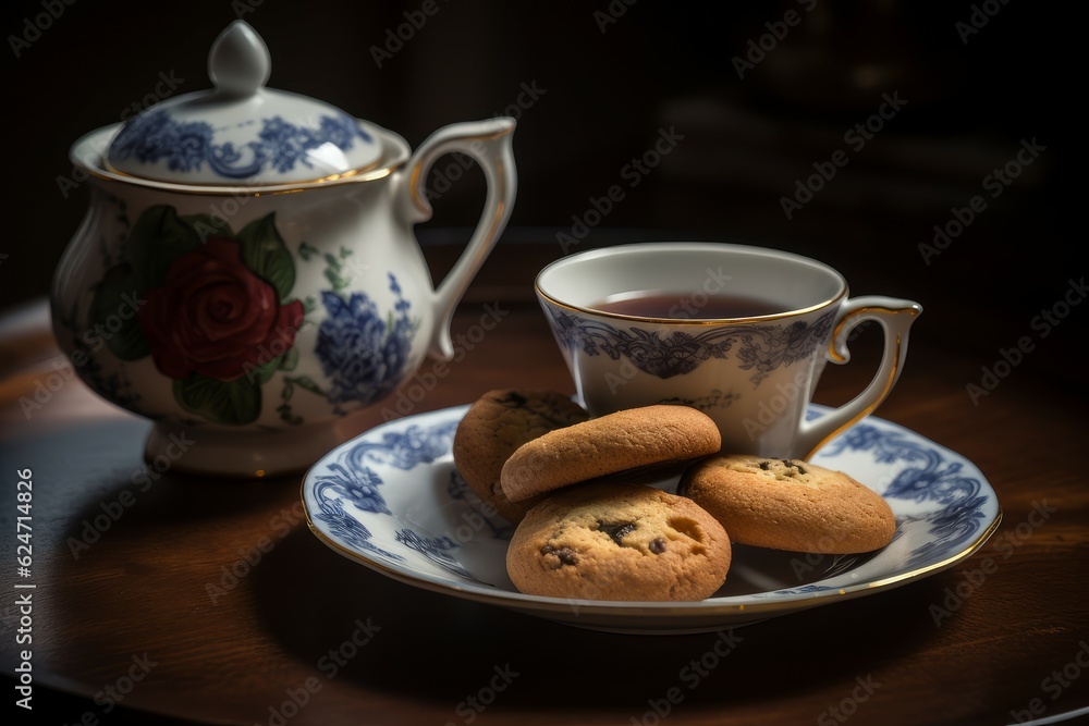 Tea cookies. Generate Ai