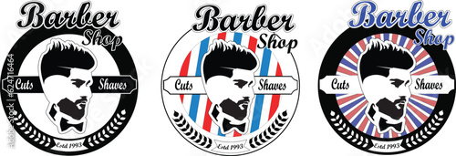Fototapeta Naklejka Na Ścianę i Meble -  Barber shop, barber banner, asmr barber, barber logo, barber poster