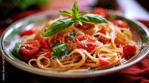 spaghetti with tomato sauce 