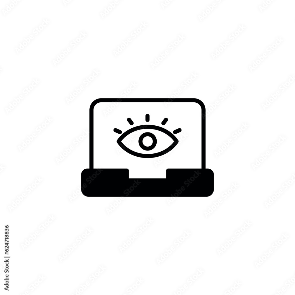 Monitoring icon design with white background stock illustration Monitoring icon design with white background stock illustration
