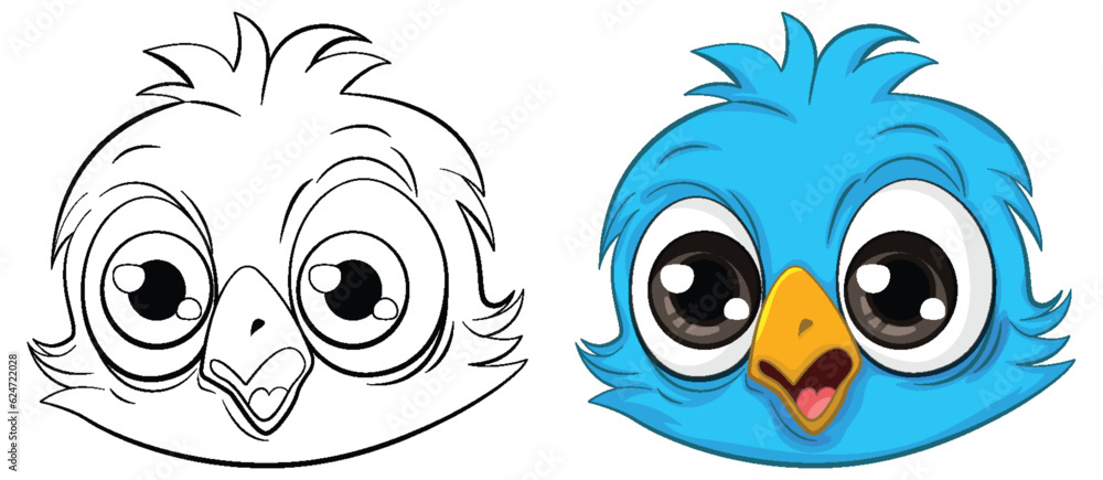 custom made wallpaper toronto digitalCute owl chick cartoon isolated