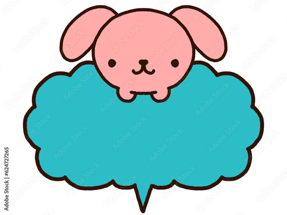うさぎのフレームイラスト うさぎのフレームイラスト