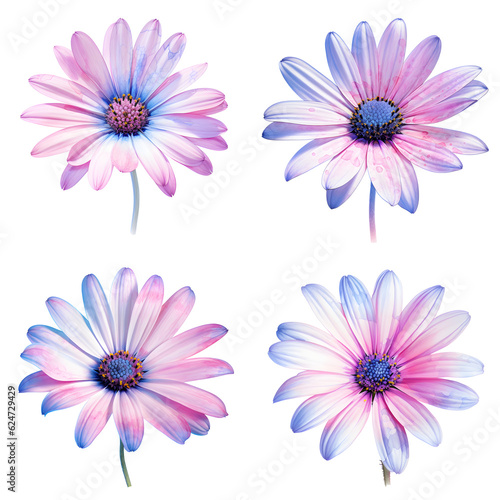 Colorful African Daisy painting