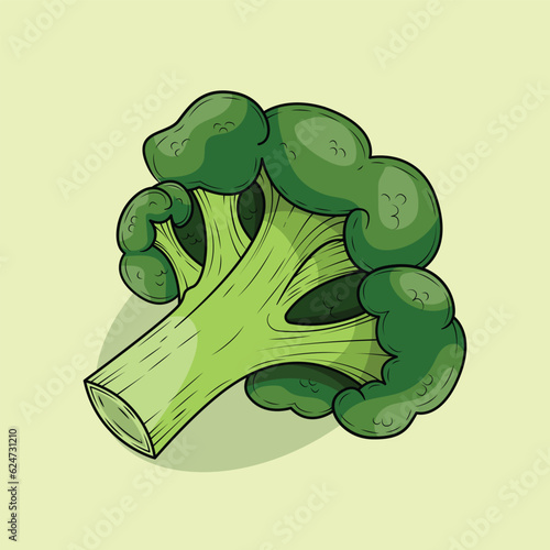 illustration of a broccoli