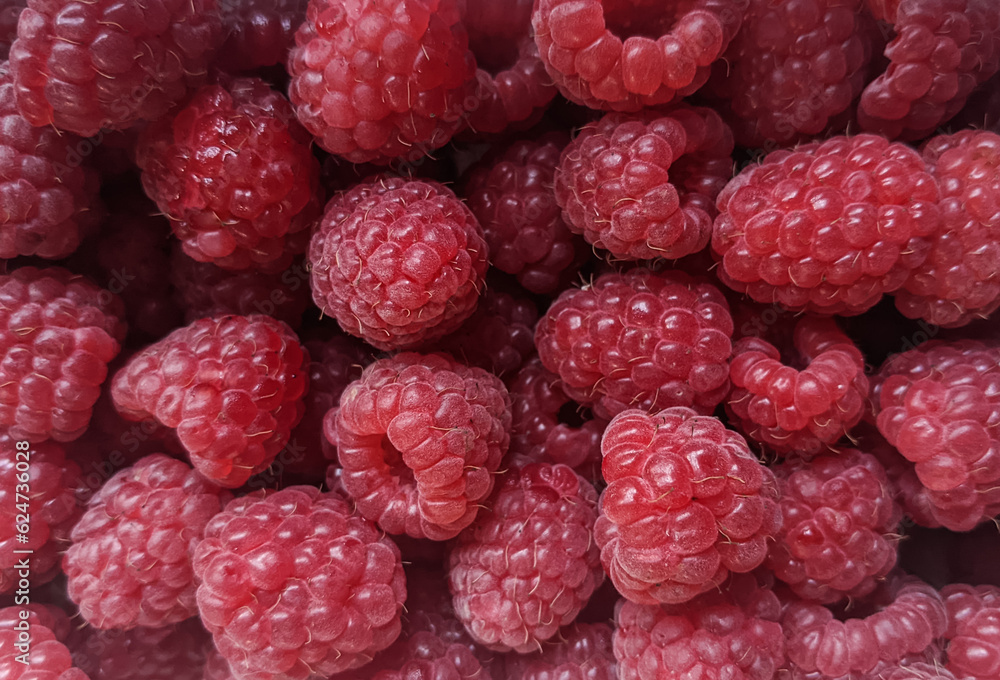 Fresh juicy Raspberries on the table. close up raspberry in the container. autumn harvest. healthy food. Pink ripe berries, sweet natural diet snack Fresh juicy Raspberries on the table. close up raspberry in the container. autumn harvest. healthy food. Pink ripe berries, sweet natural diet snack