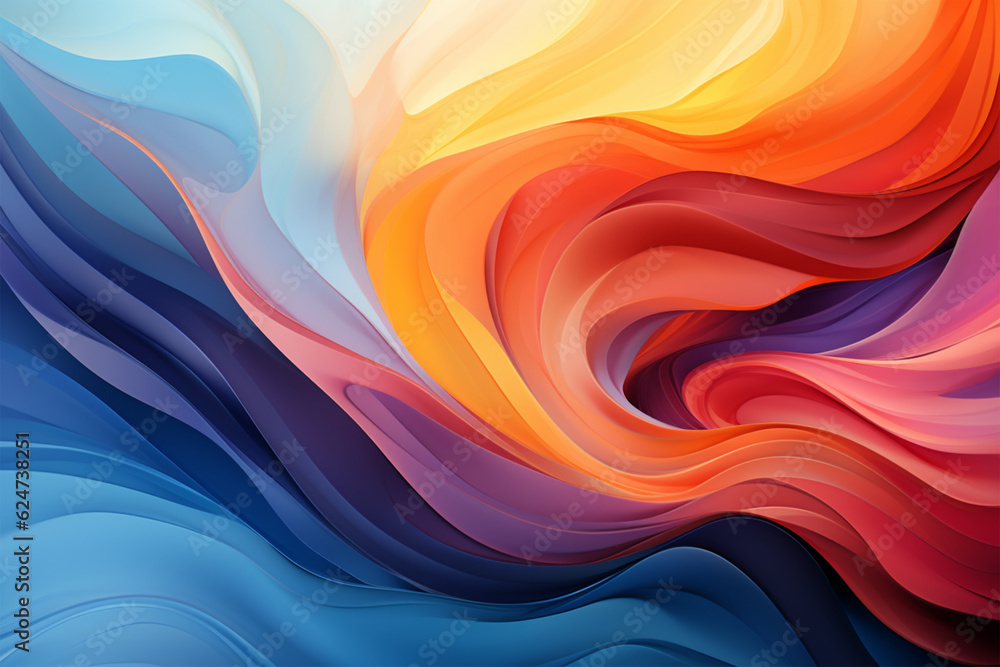 abstract colorful background with smooth lines in blue, orange and purple colors abstract colorful background with smooth lines in blue, orange and purple colors