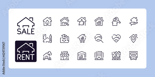 Real estate icon set 1 of 2