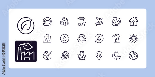 Ecology icon set