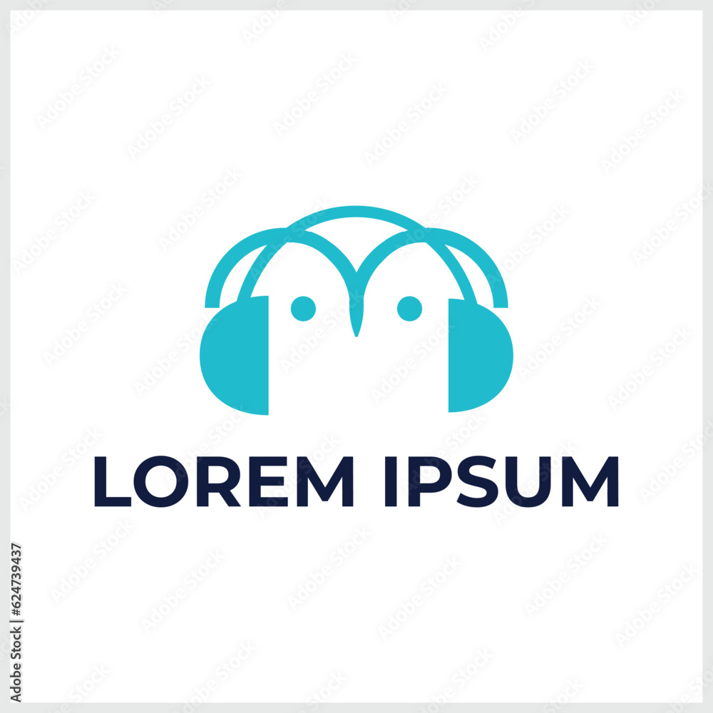 Penguin Music Icon Logo Design Vector Penguin Music Icon Logo Design Vector