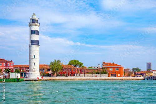Murano Lighthouse located on Murano island in Venice © johnkruger1