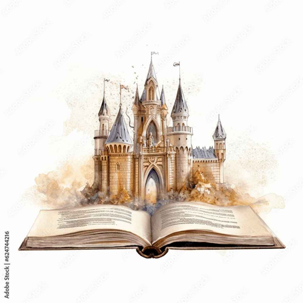 Obraz premium Fantasy Book Magical Popup Art Scene