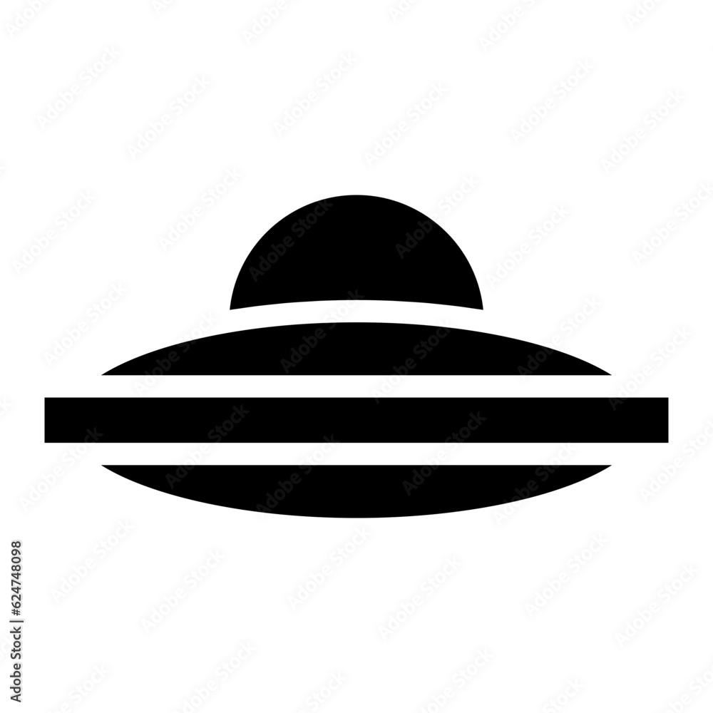 Fototapeta premium UFO glyph 