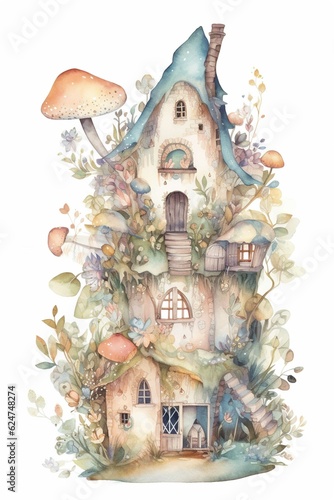 Fairy Gnome Fairytale Fantasy Flower House