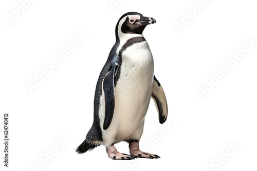 penguin isolated on white background photo