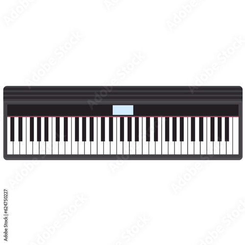 電子ピアノ　キーボードのイラスト素材　ベクター photo