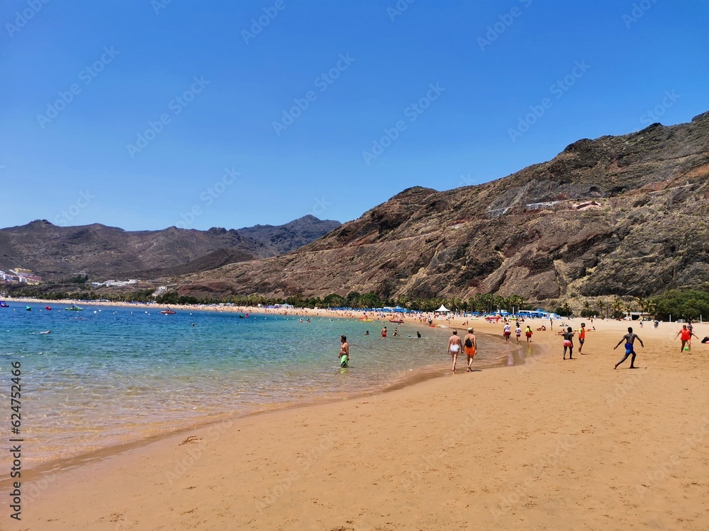 Beautiful beaches of Tenerife - Las Teresitas