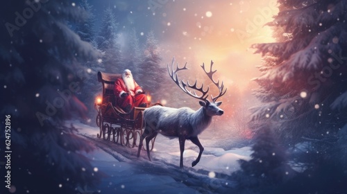 Santa Claus, Christmas, New Year Generative AI © Michael