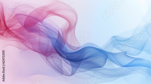 Pastel pink and blue smoke and waves background