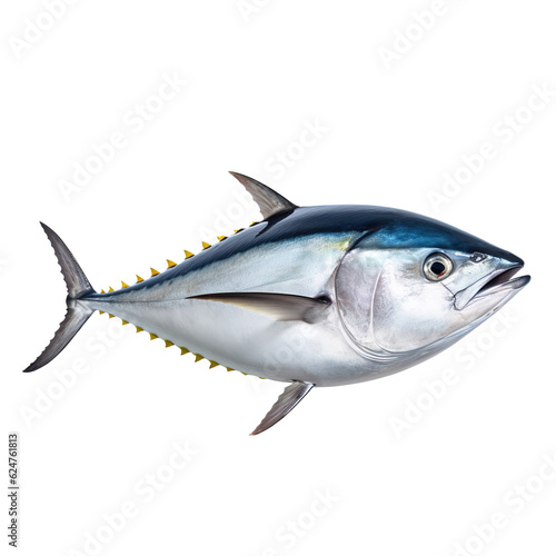 Fresh raw tuna fish isolated on transparent background