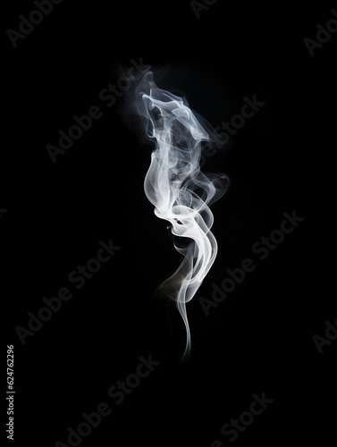 Overlay resource of smoke against black background, created with generative AI technology, created with generative AI technology