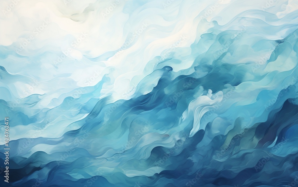 Ethereal Sea, Abstract Textured Background, Generative Ai