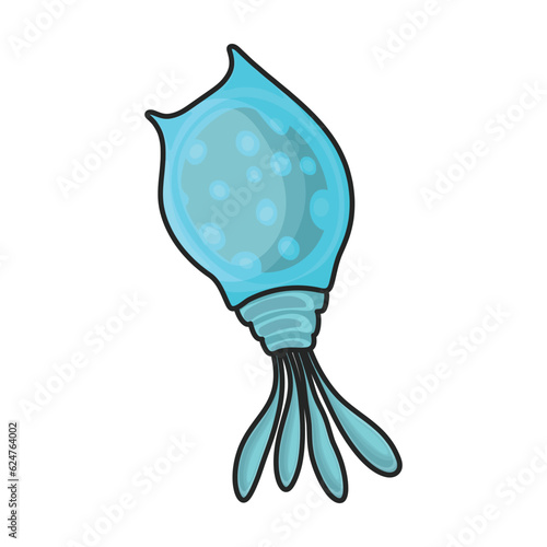 Plankton vector icon.Color vector icon isolated on white background plankton.