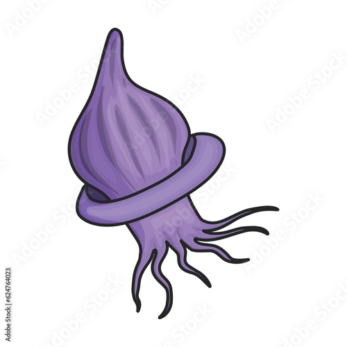Plankton vector icon.Color vector icon isolated on white background plankton.