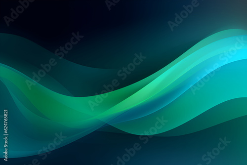 Background abstraction. Green-emerald background. AI generation