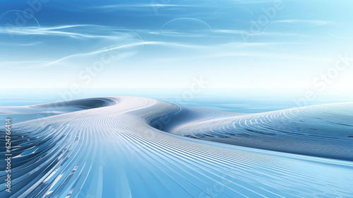  abstract future blue landscape + power of technology with a sleek abstract background, digital circuitry patterns symbolizing connectivity and innovation. for web, app, and tech projects, gen ai