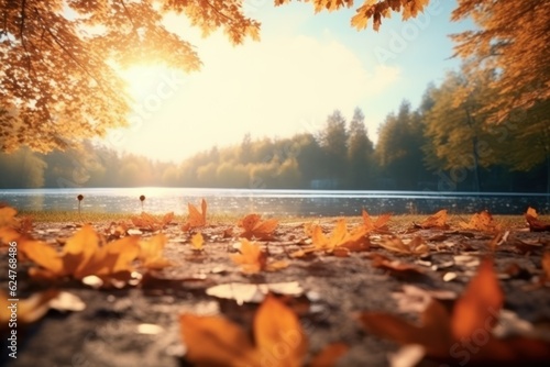 autumn beautiful sunny landscape © Aksana