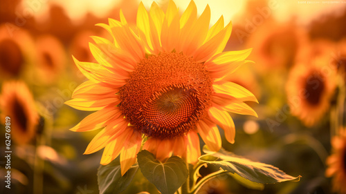Sunflower in a Field - Generative AI © Bipul Kumar
