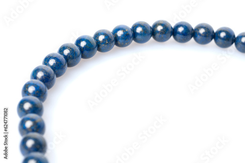 Navy blue natural stone necklace 