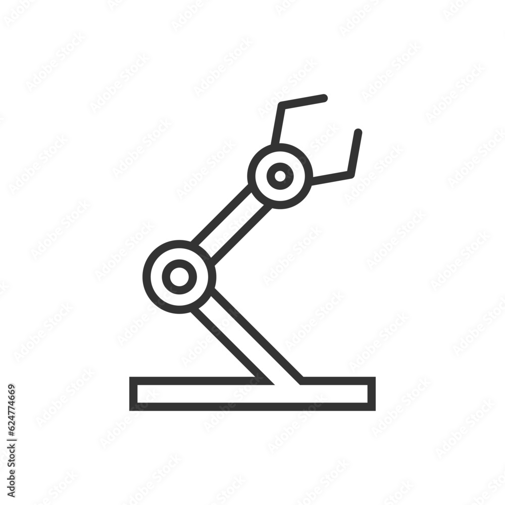 Industrial robot arm icon - robot hand icon Industrial robot arm icon - robot hand icon