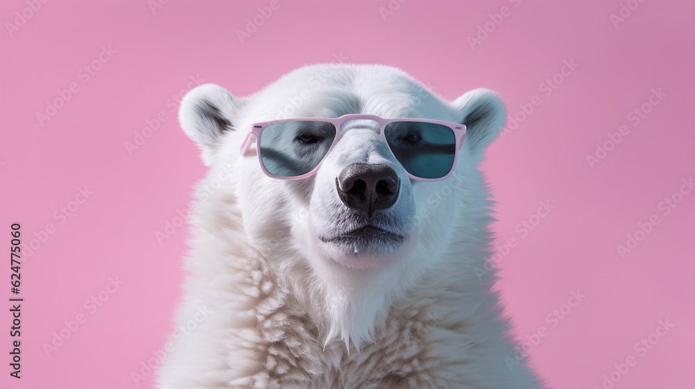 Generative AI, Cool Bear in Shades Generative AI, Cool Bear in Shades