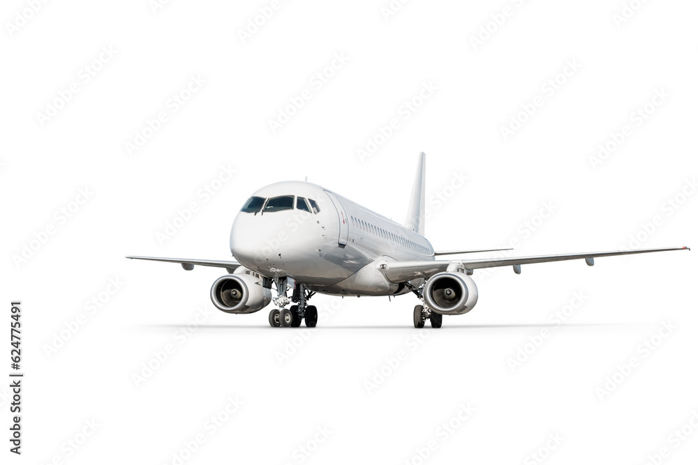 Passenger airliner isolated on white background Passenger airliner isolated on white background