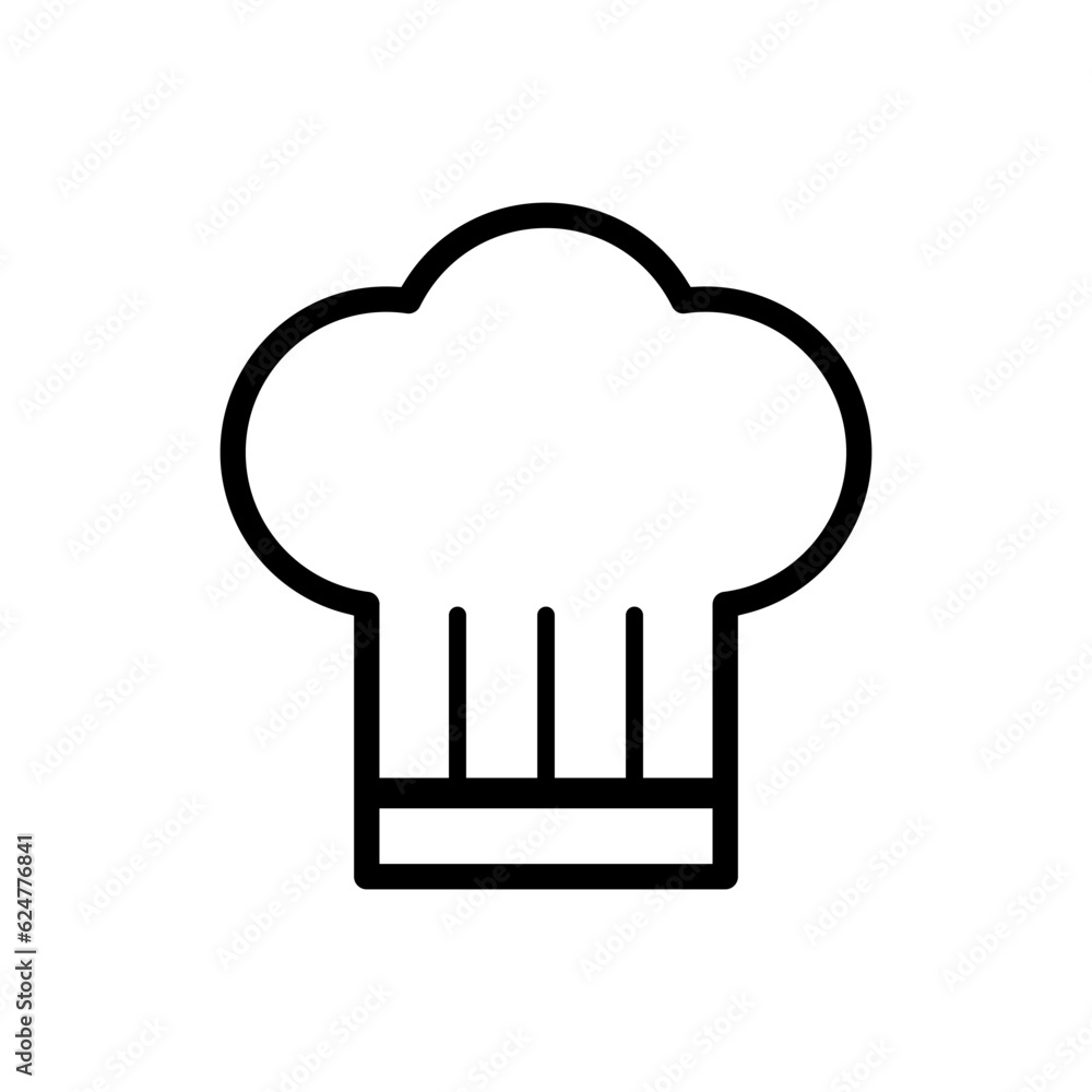 Chef hat icon vector. Cook illustration sign. kitchen symbol. Chef hat icon vector. Cook illustration sign. kitchen symbol.