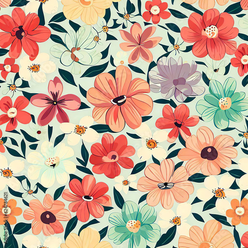 seamless floral pattern Can be used for invitations  greeting  wedding card